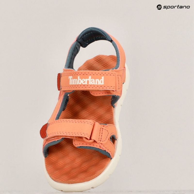 Timberland Perkins Row 2 Strap light orange children's sandals 9
