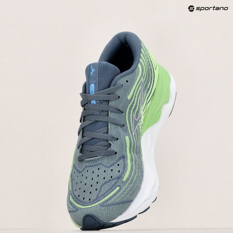 Men's running shoes Mizuno Wave Skyrise 4 camo green/china blue/909c 9