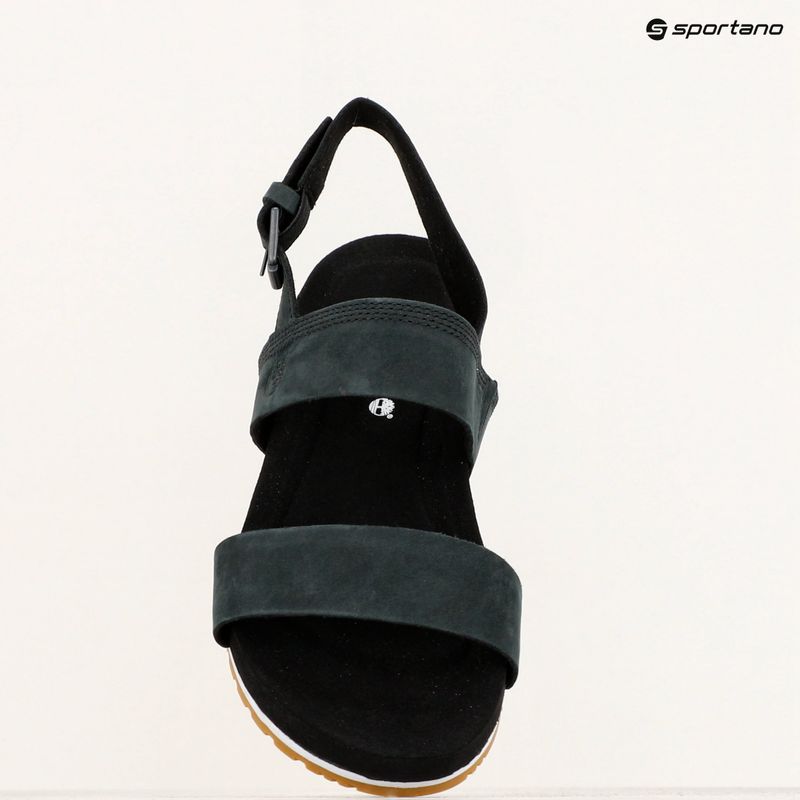 Timberland women's Malibu Waves 2Band sandals black 10