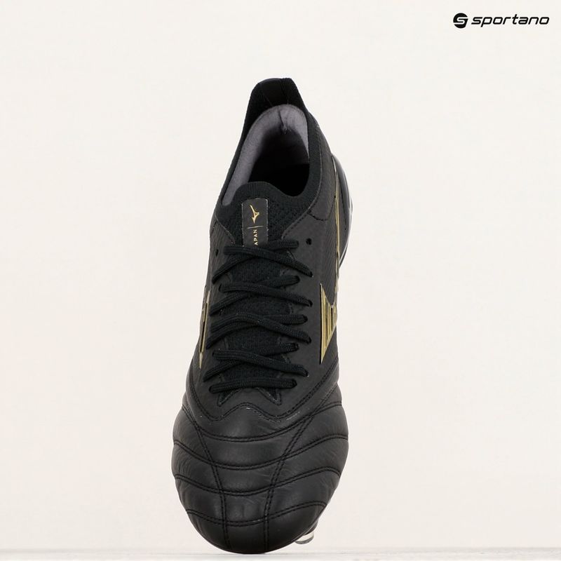 Men's Mizuno Morelia Neo IV Beta SG football boots black/gold/black 9