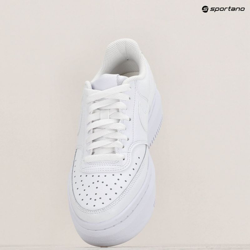 Nike Court Vision Alta women's shoes white / white / white 10