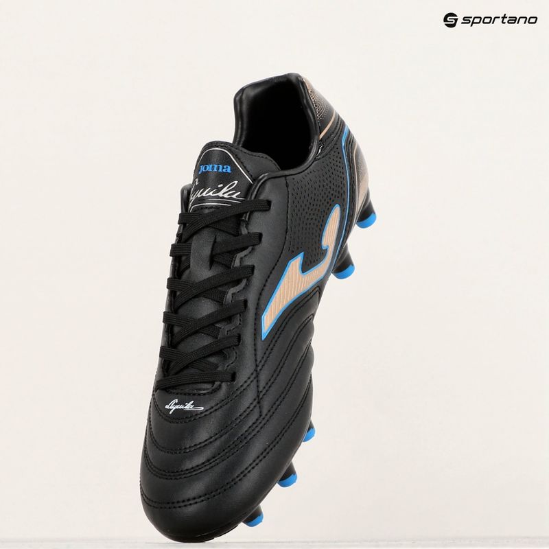 Men's Joma Aguila FG football boots black/gold 14