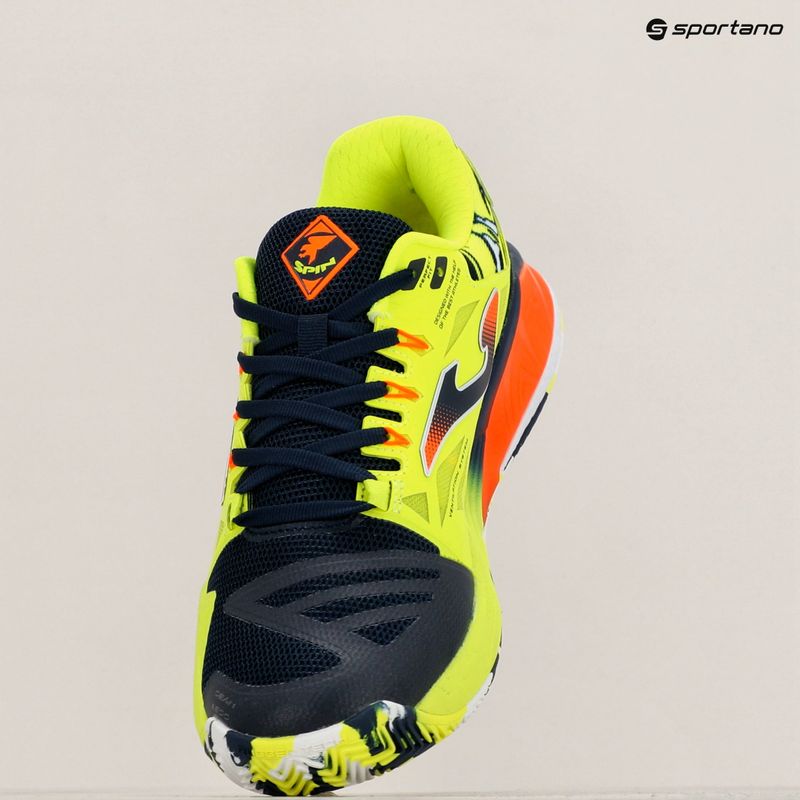 Men's Joma Spin OM navy/lemon fluor padel shoes 10