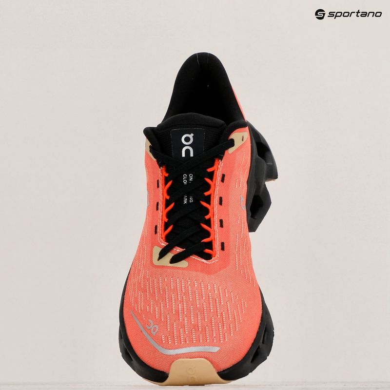 Women's On Running Cloudspark flame/black running shoes 15