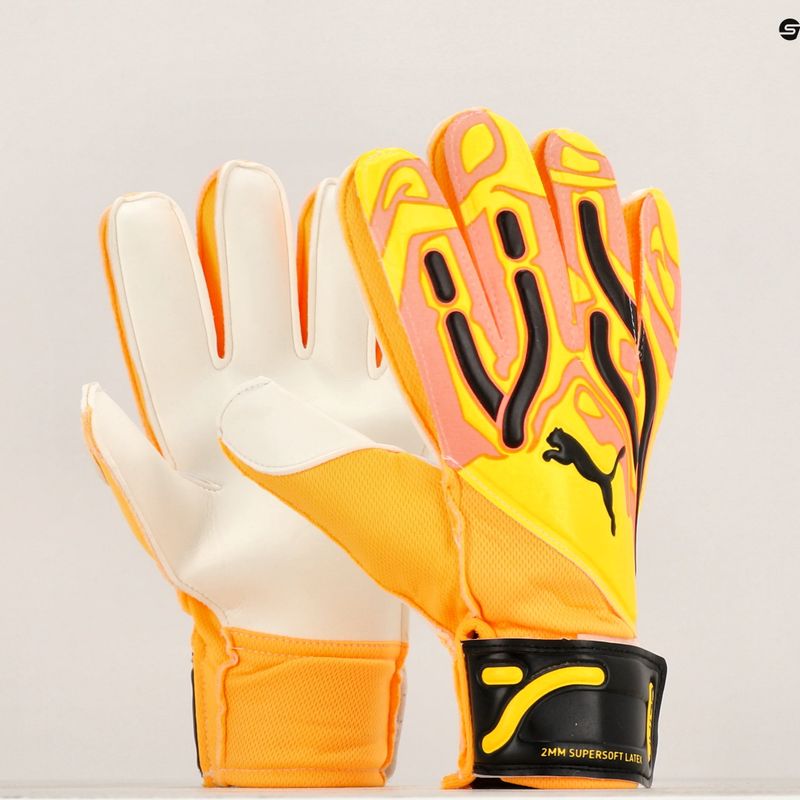 PUMA Ultra Play RC goalkeeper gloves sunset glow/sun stream/puma black 6