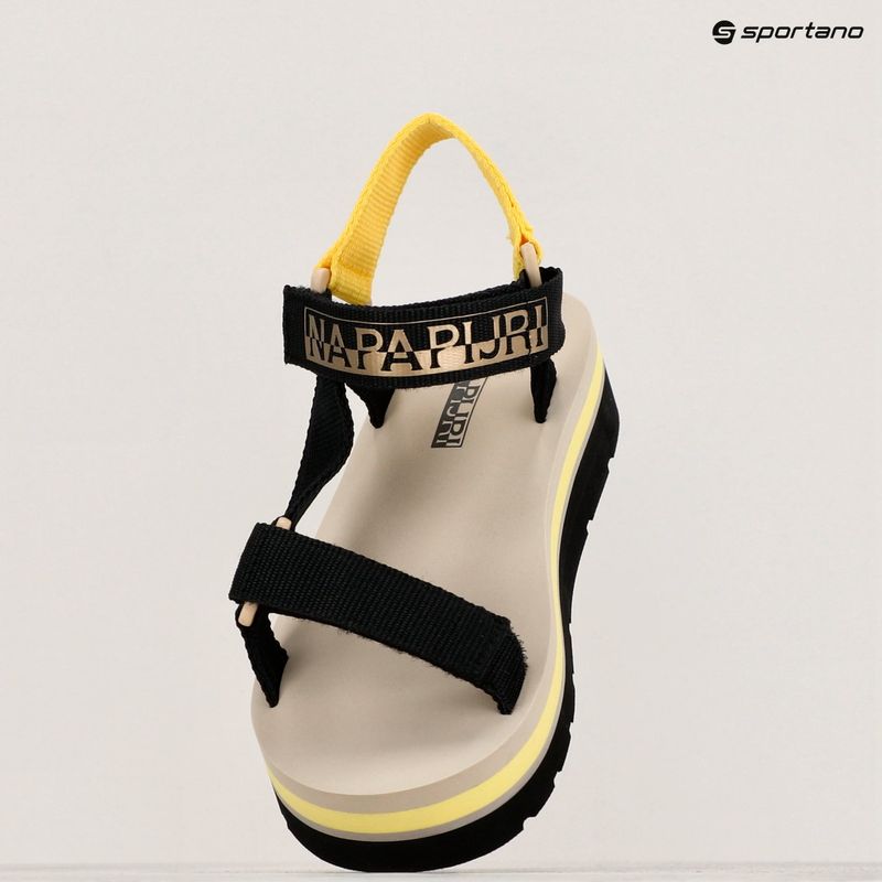 Napapijri women's sandals NP0A4I8I yellow/black 9