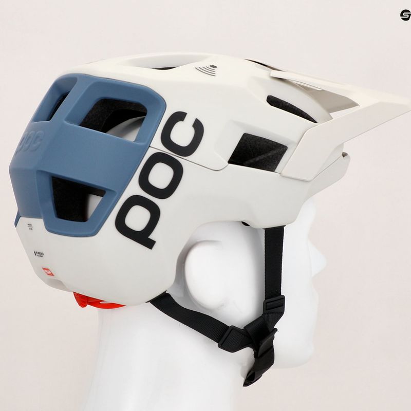 POC Kortal Race MIPS bicycle helmet selentine off-white/calcite blue matt 8