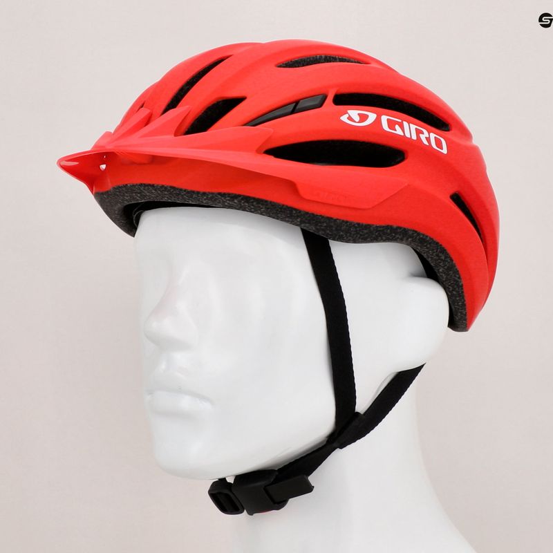 Giro Register II matte bright red/white bicycle helmet 7