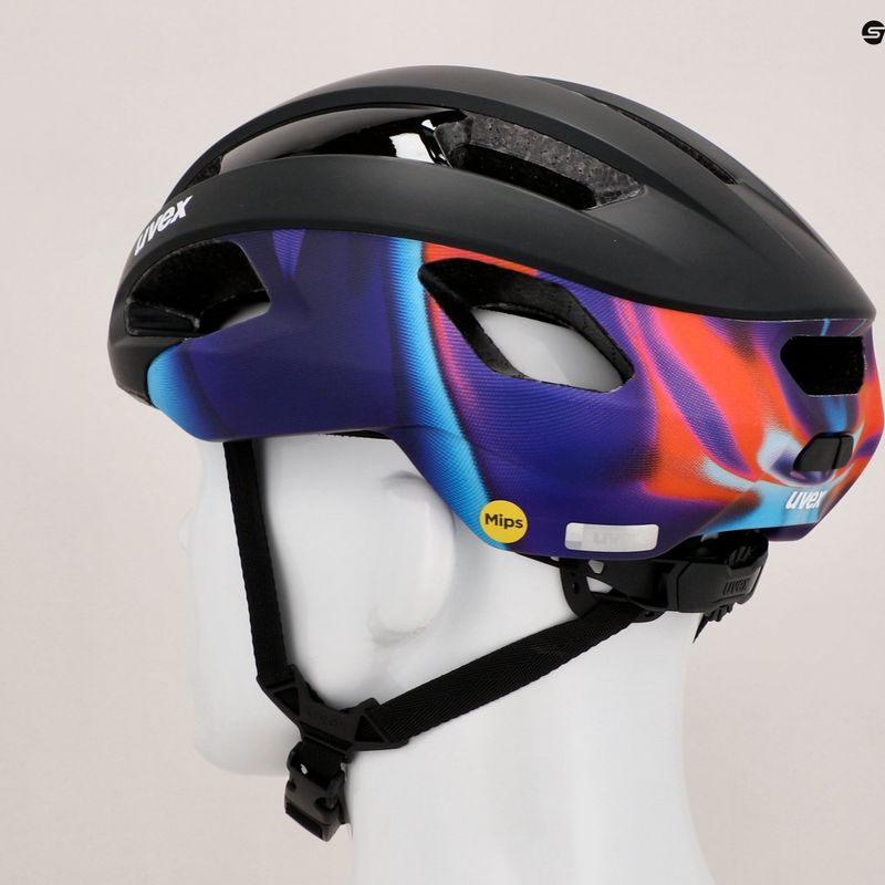 Bike helmet UVEX Rise Pro MIPS black/galaxy matt 12