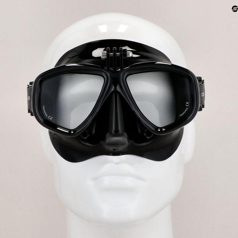 Cressi Action diving mask black/black 3