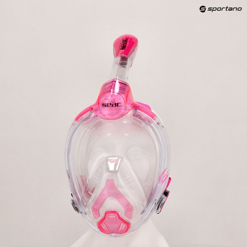 SEAC Libera pink transp./pink children's full face mask for snorkelling 6