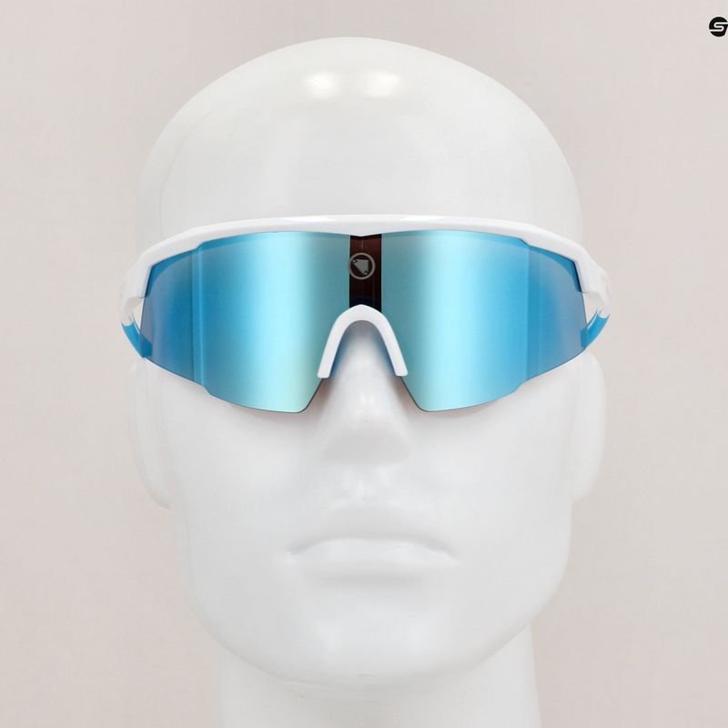 Endura Shumba II 3+0+0 white/smoke tint/full blue mirror sunglasses 7