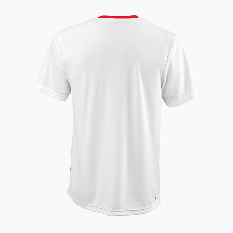 Wilson Team II Crew men's tennis shirt red and white WRA794002 2