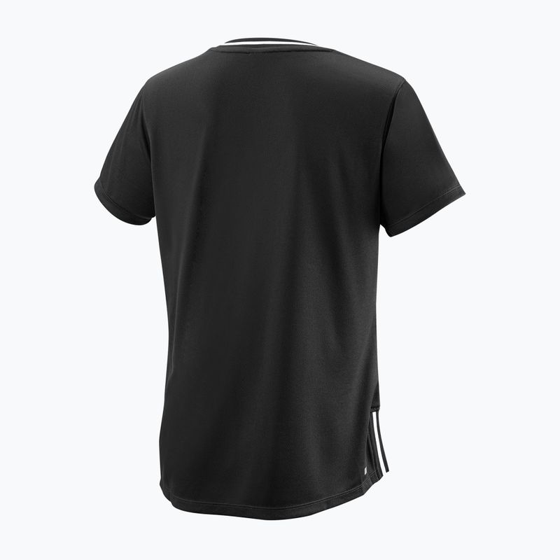 Women's tennis shirt Wilson Team II V-Neck black WRA795301 2