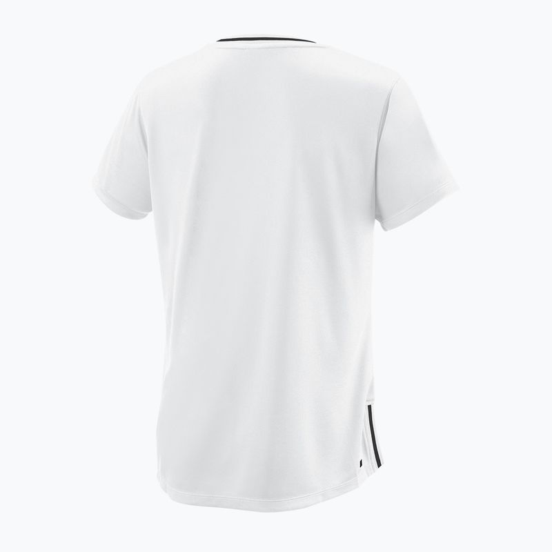 Women's tennis shirt Wilson Team II V-Neck white WRA795302 2