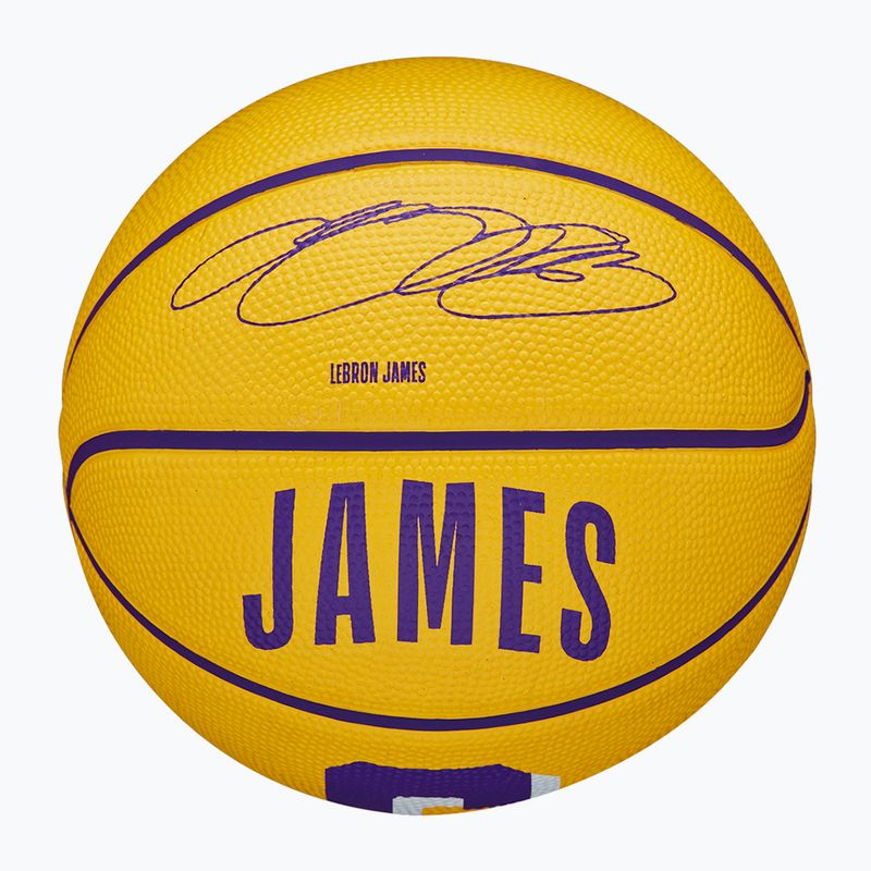 Wilson NBA Player Icon Mini Lebron basketball WZ4007201XB3 size 3