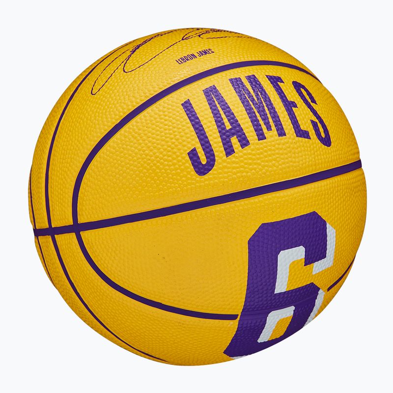 Wilson NBA Player Icon Mini Lebron basketball WZ4007201XB3 size 3 2