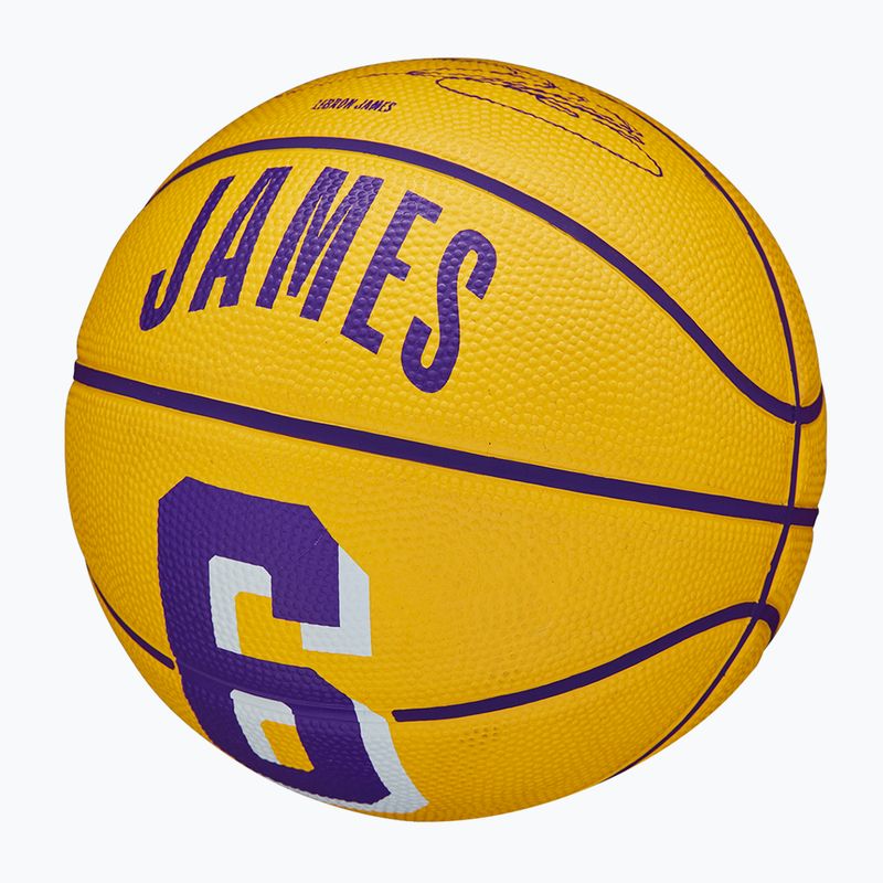 Wilson NBA Player Icon Mini Lebron basketball WZ4007201XB3 size 3 4