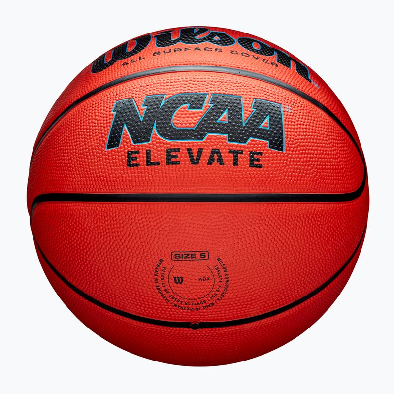 Wilson NCAA Elevate orange/black children's basketball size 5 5