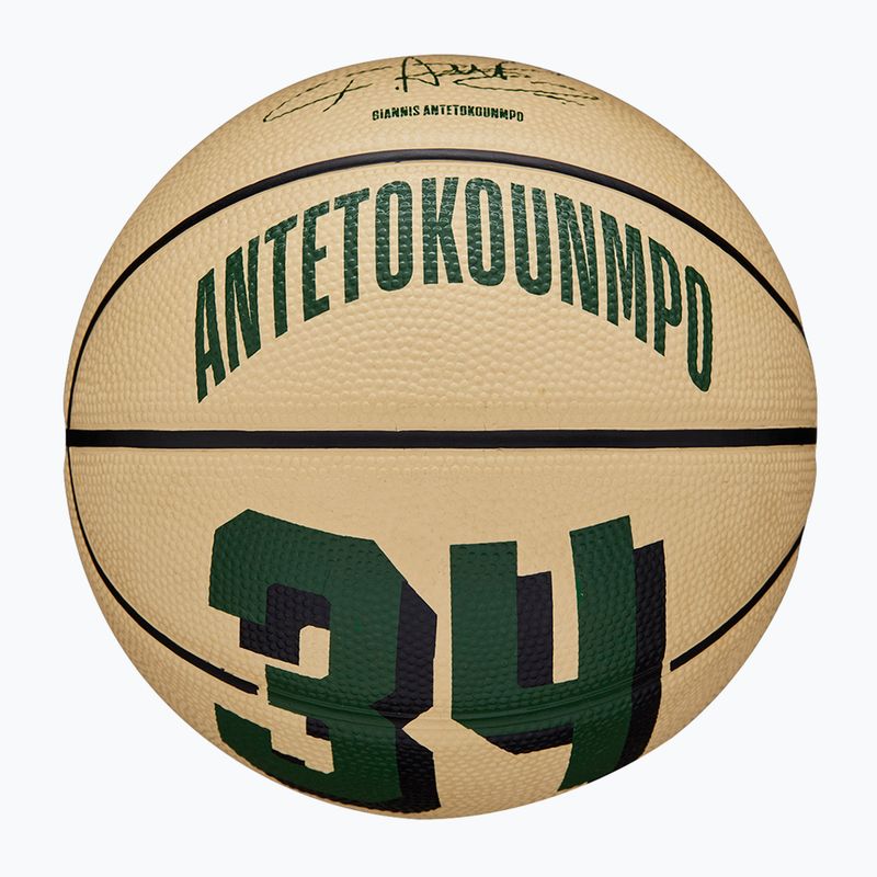 Wilson NBA Player Icon Mini Giannis basketball WZ4007501XB3 size 3 2