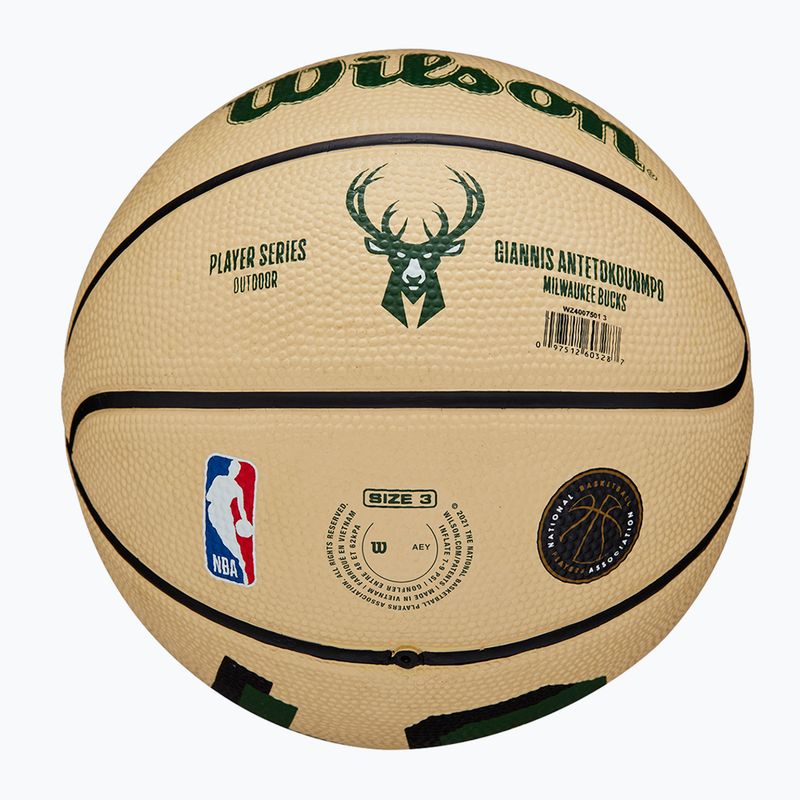 Wilson NBA Player Icon Mini Giannis basketball WZ4007501XB3 size 3 6