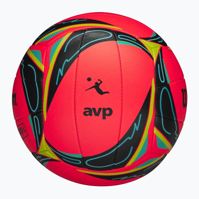 Beach/grass volleyball Wilson AVP GRX Grass Game Ball red size 5 4