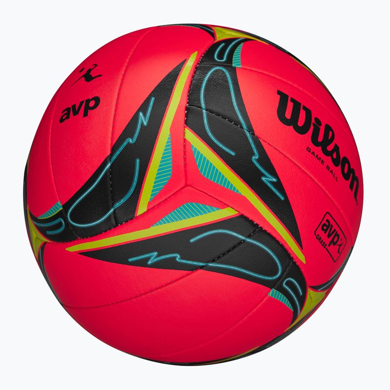 Beach/grass volleyball Wilson AVP GRX Grass Game Ball red size 5 6