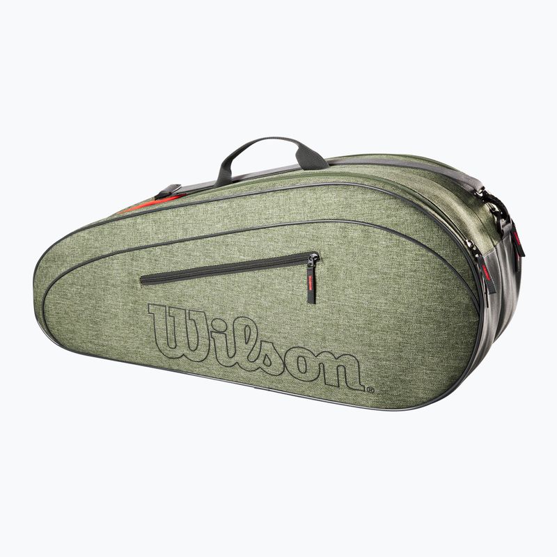 Wilson Team tennis bag 6Pk heather green