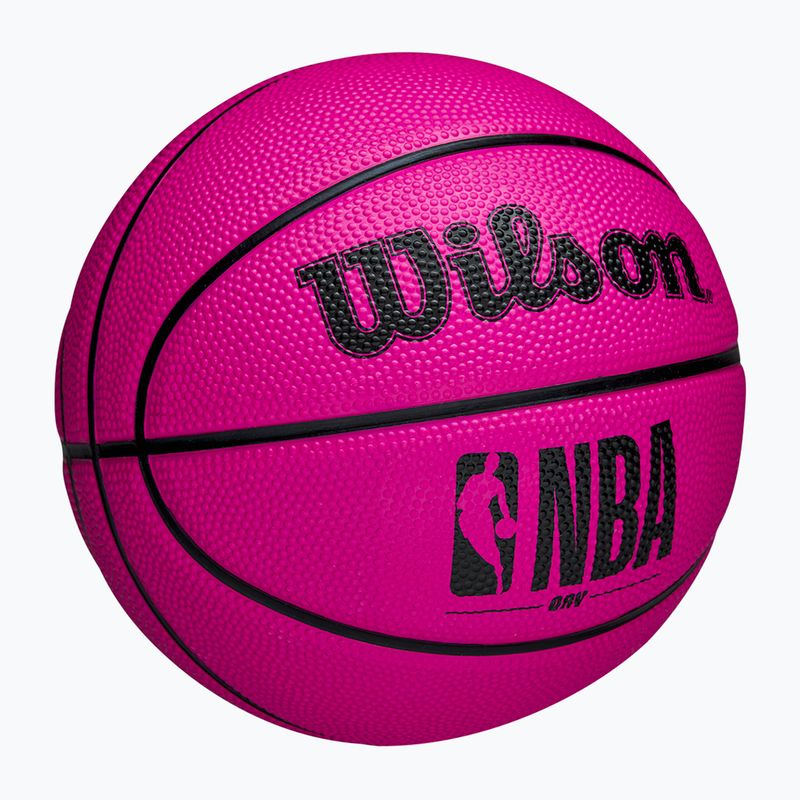 Children's basketball Wilson DRV Mini pink size 3 2