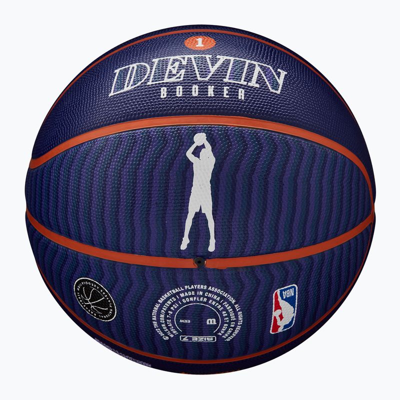 Wilson NBA Player Icon Outdoor basketball Booker navy 7 7
