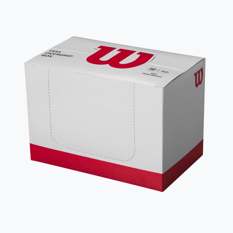 Wilson Pro Overgrip 60 Perforated Box tennis racket wraps 60 pcs white. 3