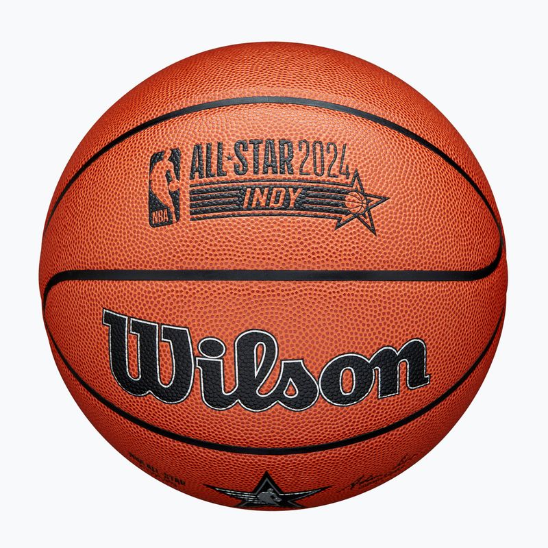Wilson 2024 NBA All Star Replica basketball brown size 7 4