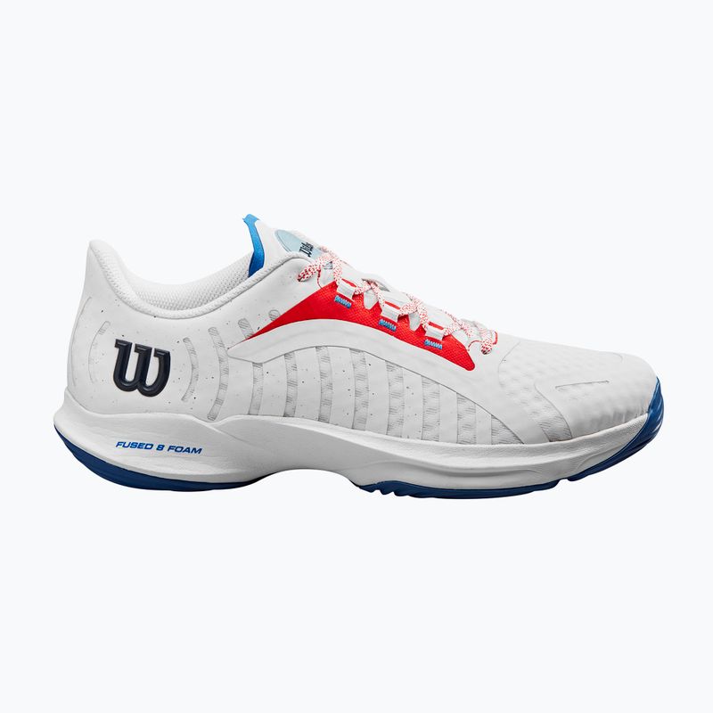 Men's padel shoes Wilson Hurakn Pro white/wilson red/deja vu blue 9