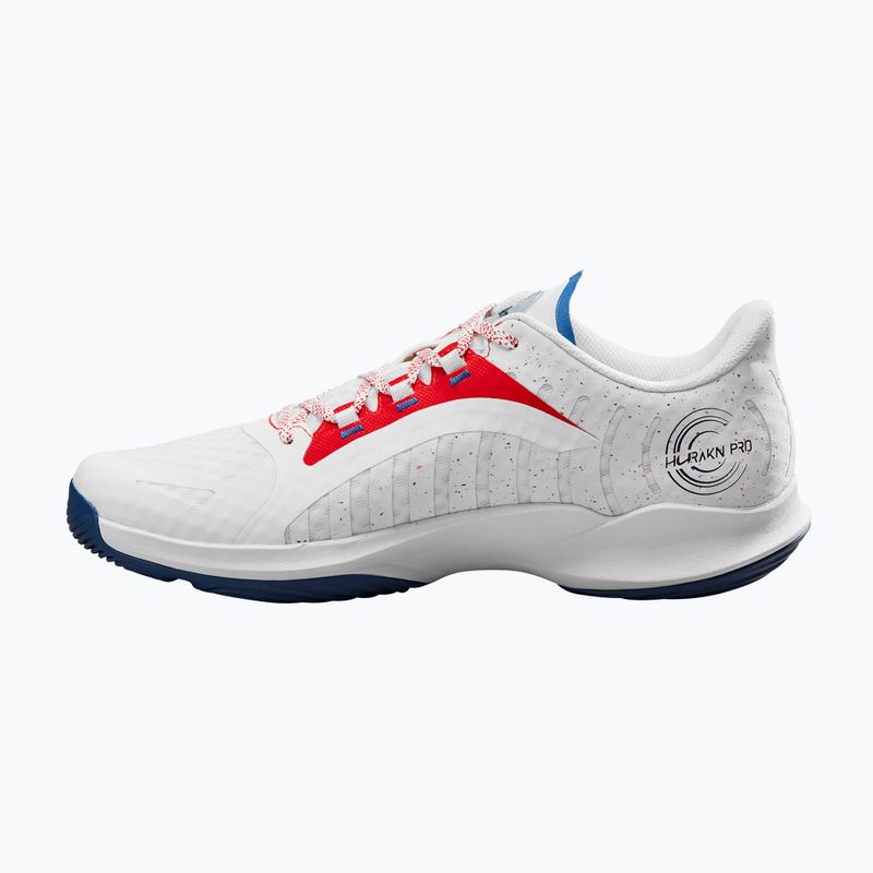 Men's padel shoes Wilson Hurakn Pro white/wilson red/deja vu blue 10