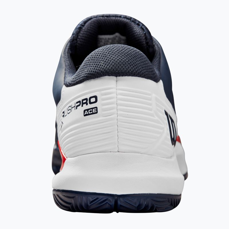 Men's tennis shoes Wilson Rush Pro Ace Clay navy blazer/white/infrared 11
