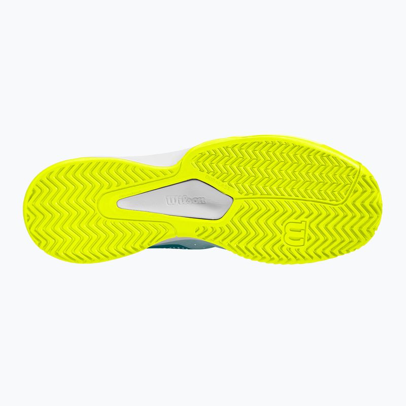 Wilson Kaos Stroke 2.0 men's tennis shoes stormy sea/deep teal/safety yellow 10