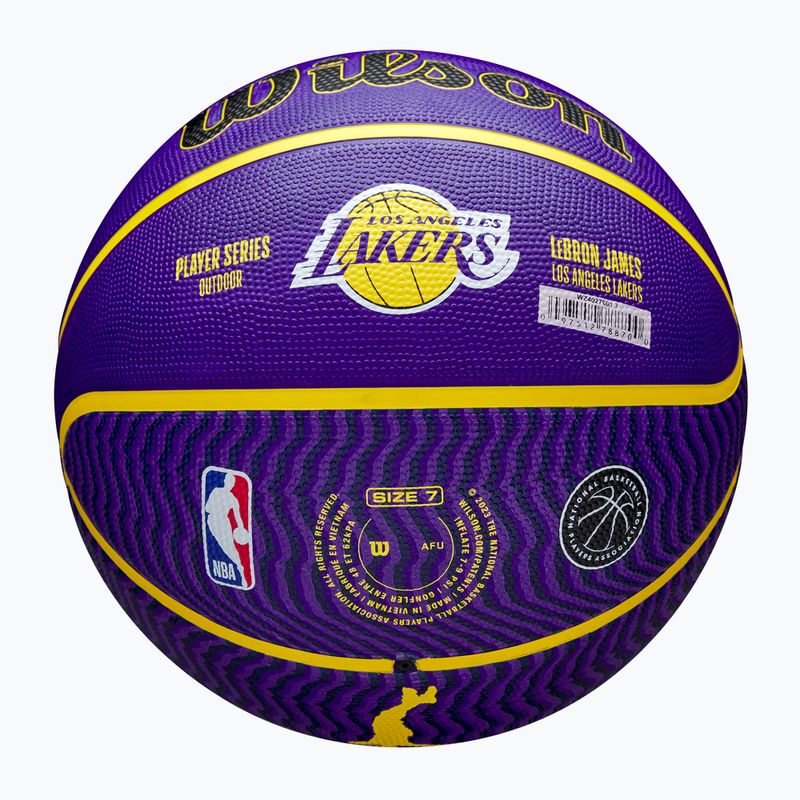 Wilson NBA Player Icon Outdoor basketball Lebron blue size 7 6