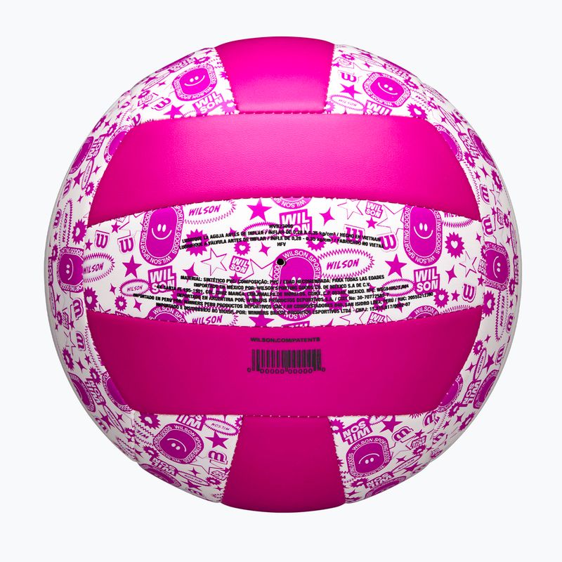 Volleyball Wilson Stamp purple/white size 5 5