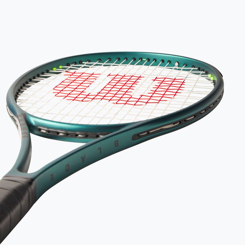 Wilson Blade 98 16X19 V9 green tennis racket 5