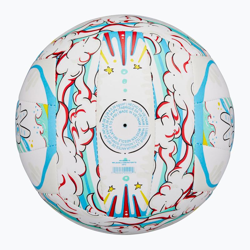 Wilson Graffiti Peace volleyball white/blue size 5 6