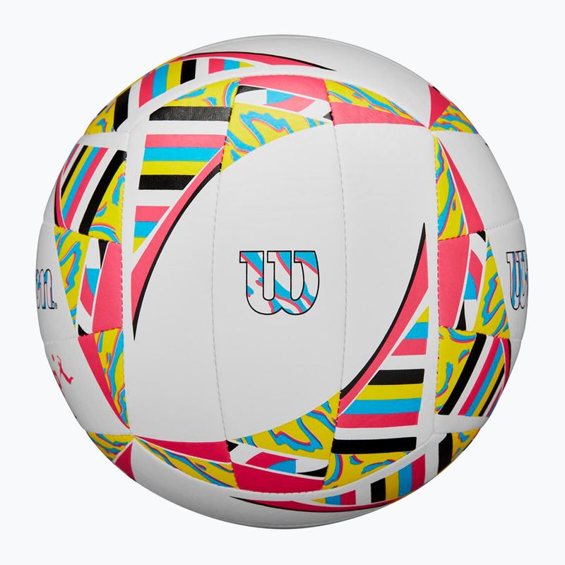 Beach volleyball Wilson AVP Movement white/pink/yellow size 5 5