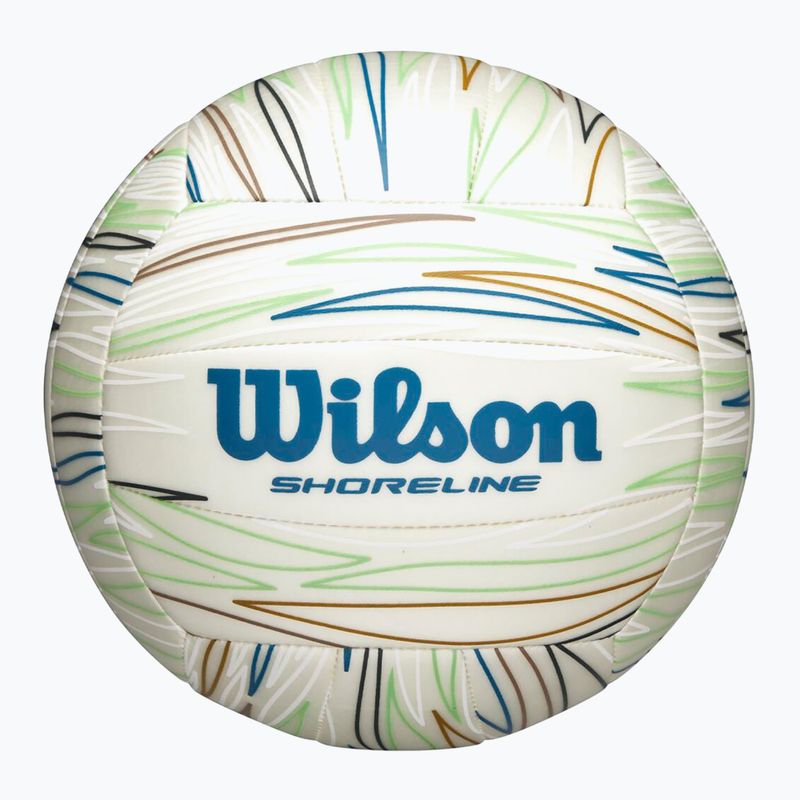 Beach volleyball Wilson Shoreline Gen white/blue size 5