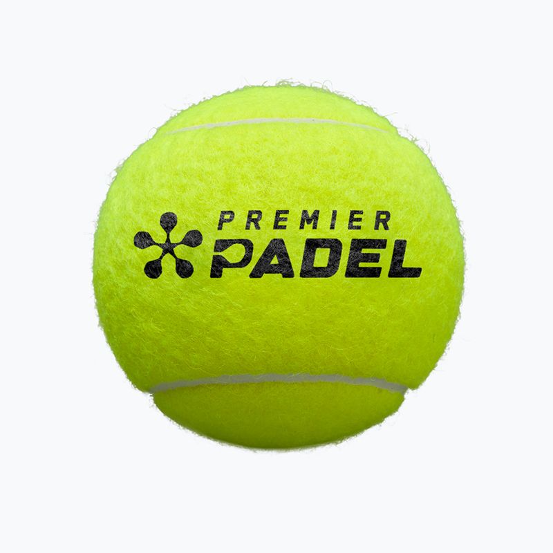 Padel balls Wilson Premier Padel Speed 3B 3 pcs. yellow 3