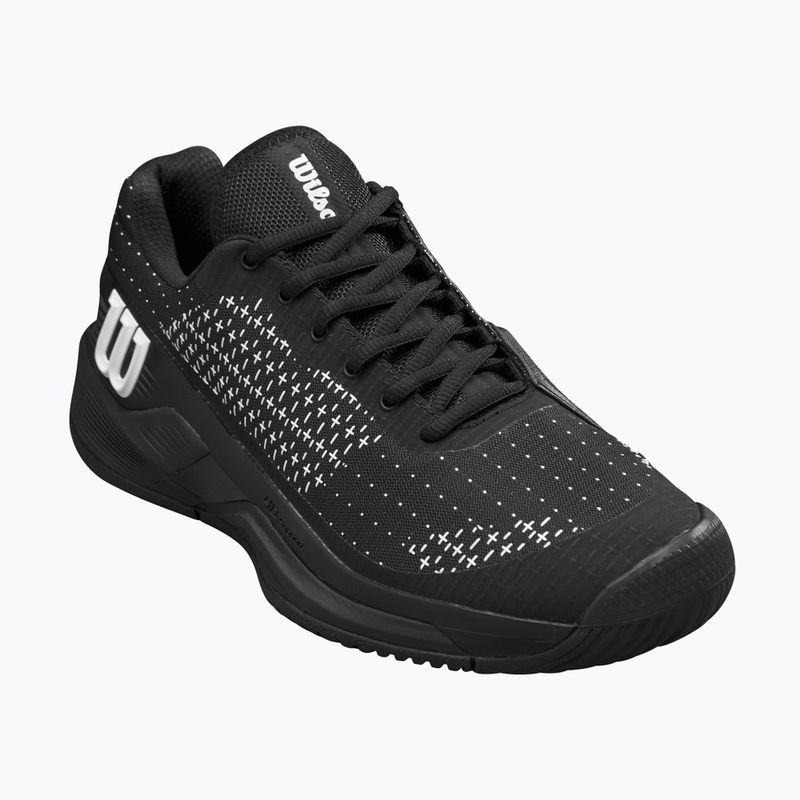 Men's tennis shoes Wilson Rush Pro Extra Duty black/ black/ white 8