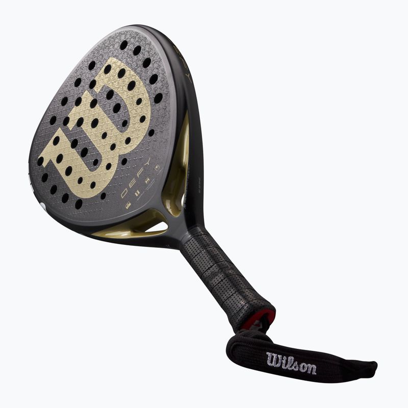 Padel racket Wilson Defy V1 black/ gold 5
