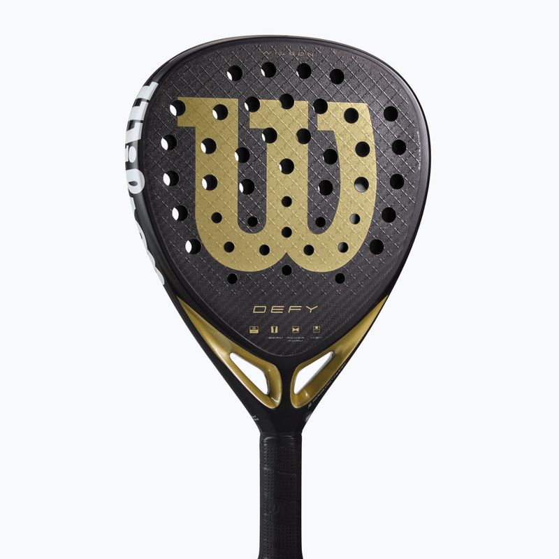 Padel racket Wilson Defy V1 black/ gold 6