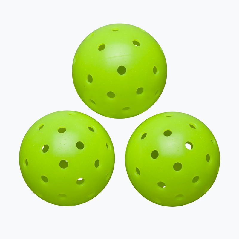 Padel balls Wilson Max 40 Outdoor Pickleball 3B 3 pcs. green 2
