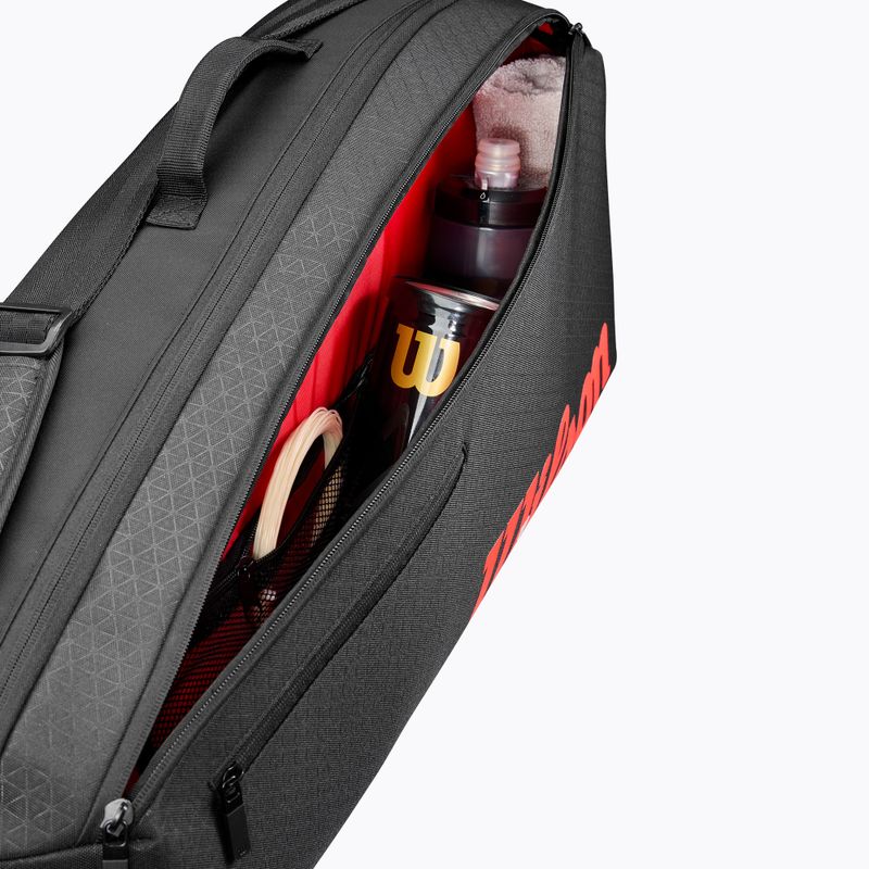 Tennis bag Wilson Clash V3 Super Tour 3PK black/ infrared 8