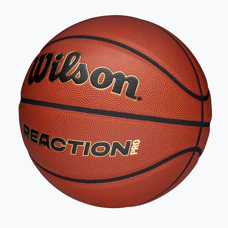 Basketball Wilson Reaction Pro brown/gold size 7 3
