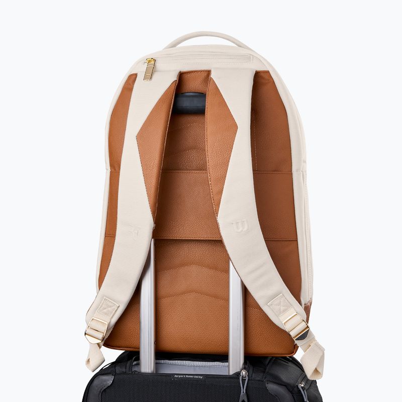 Tennis backpack Wilson Roger Federer Lawn Tennis cream 4
